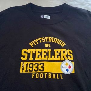 NFL team apparel Steelers t-shirt long sleeve, NWOT, size medium